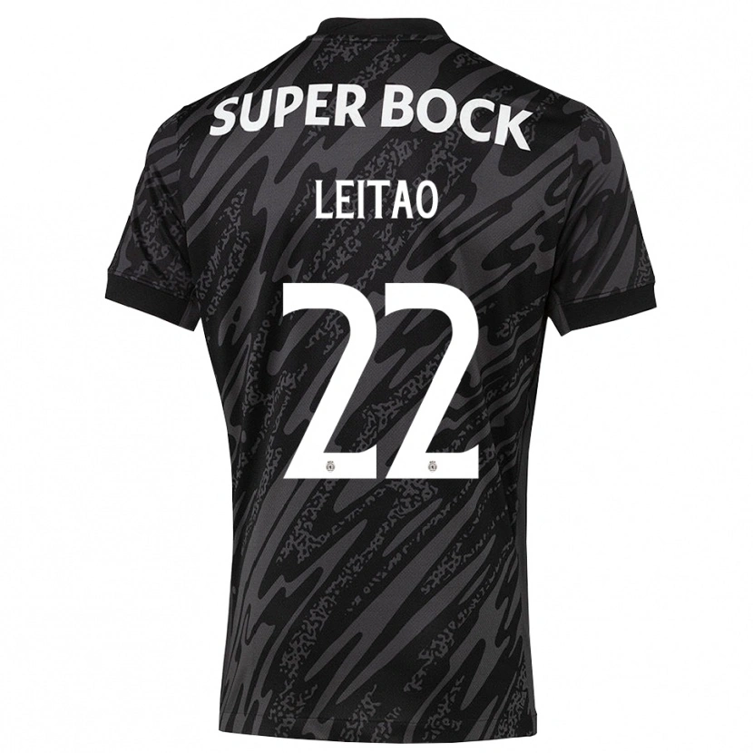 Danxen Criança Tiago Leitão #22 Cinza Preto Branco Camisola Guarda-Redes 2025/26 Camisa
