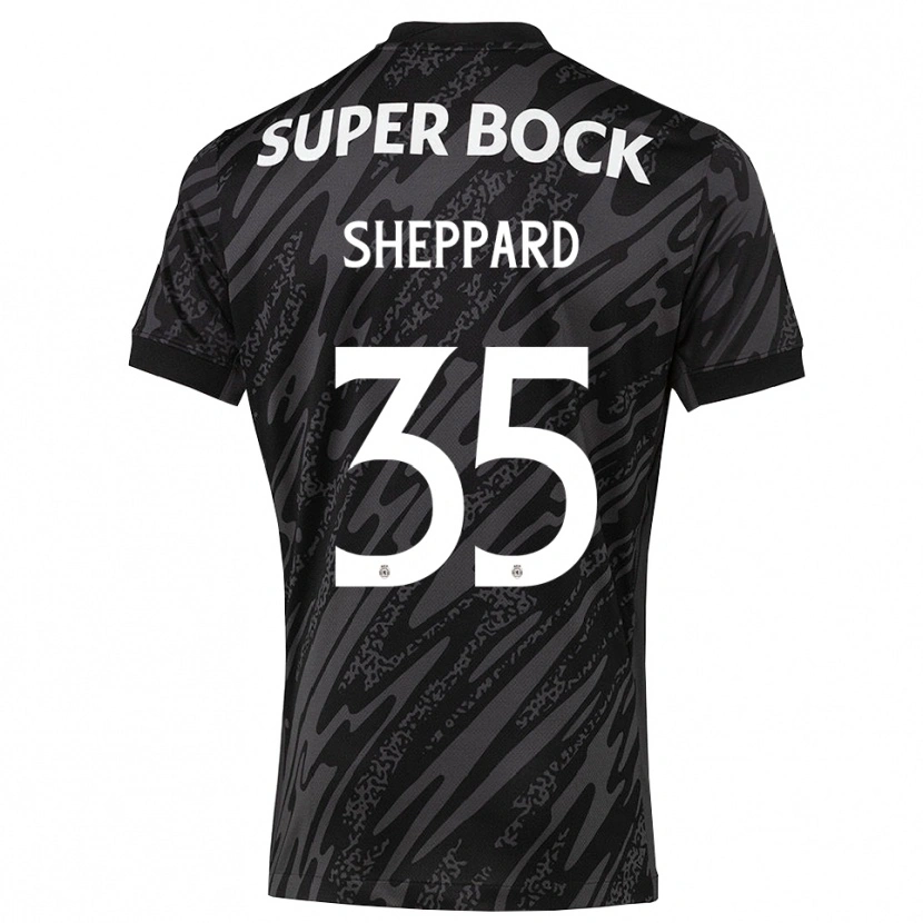 Danxen Criança Catriona Sheppard #35 Cinza Preto Branco Camisola Guarda-Redes 2025/26 Camisa