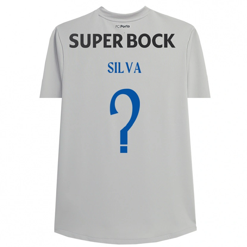 Danxen Criança Gonçalo Silva #0 Cinza Claro Preto Camisola Guarda-Redes 2025/26 Camisa