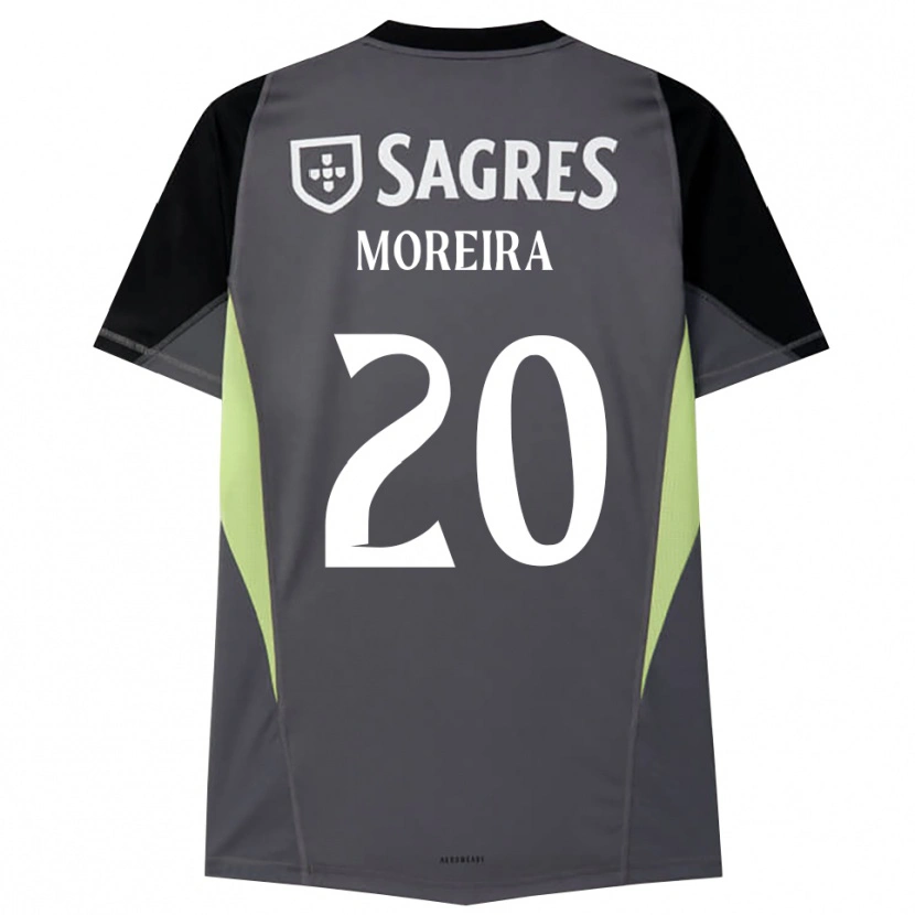 Danxen Criança André Moreira #20 Cinza Escuro Preto Camisola Guarda-Redes 2025/26 Camisa