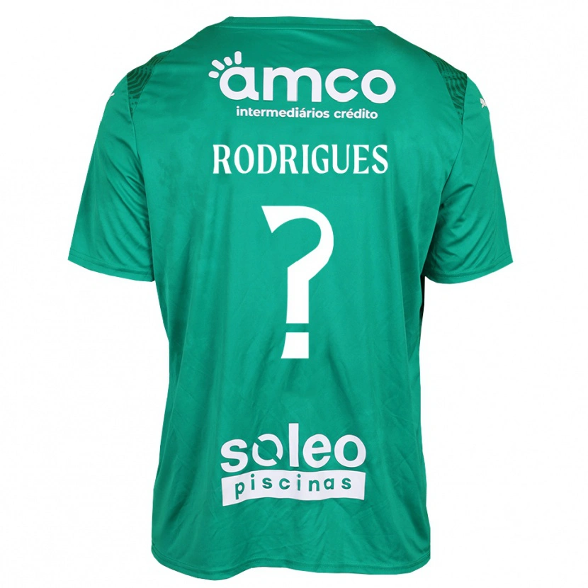 Danxen Criança David Rodrigues #0 Verde Branco Camisola Guarda-Redes 2025/26 Camisa
