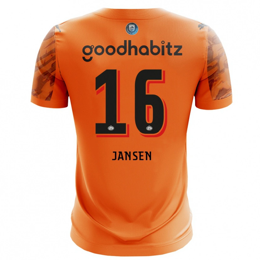 Danxen Criança Sem Jansen #16 Laranja Preto Camisola Guarda-Redes 2025/26 Camisa