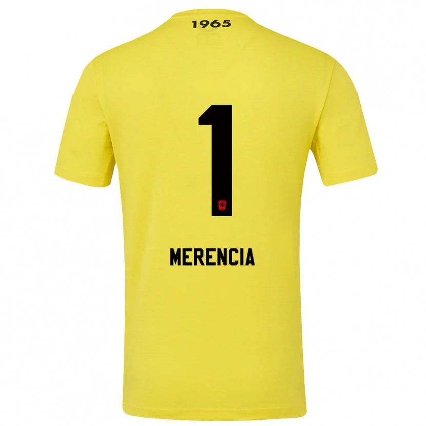 Danxen Criança Leandro Merencia #1 Amarelo Preto Camisola Guarda-Redes 2025/26 Camisa