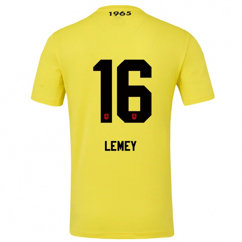 Danxen Criança Diede Lemey #16 Amarelo Preto Camisola Guarda-Redes 2025/26 Camisa