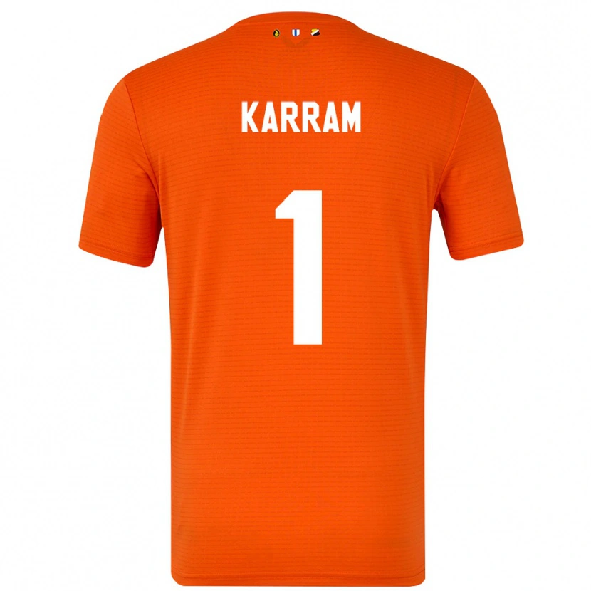 Danxen Criança Faris Karram #1 Laranja Preto Camisola Guarda-Redes 2025/26 Camisa