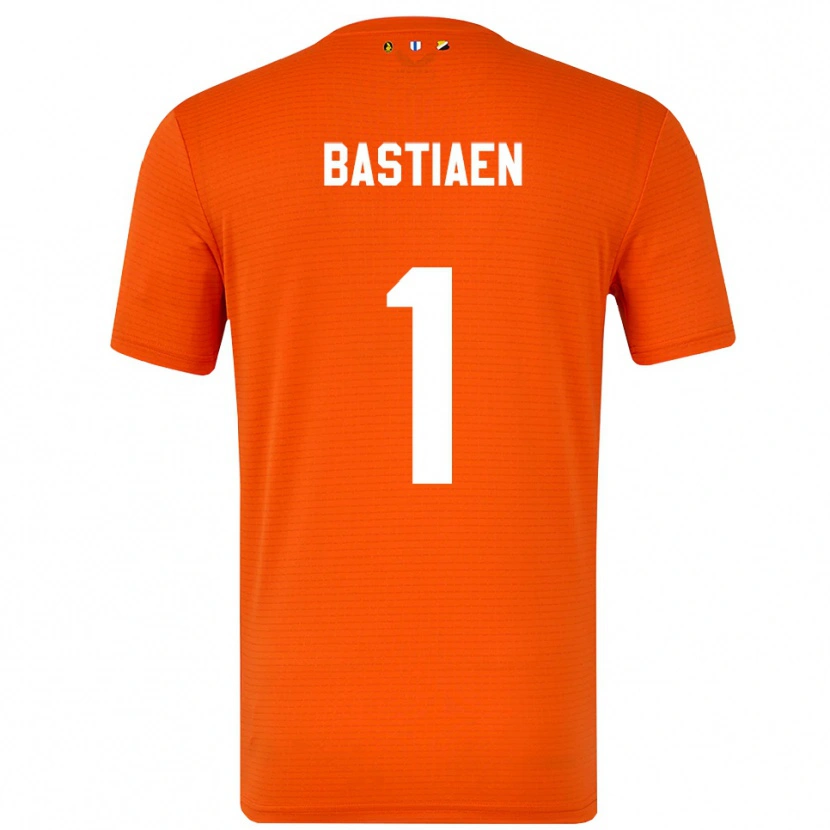 Danxen Criança Femke Bastiaen #1 Laranja Preto Camisola Guarda-Redes 2025/26 Camisa