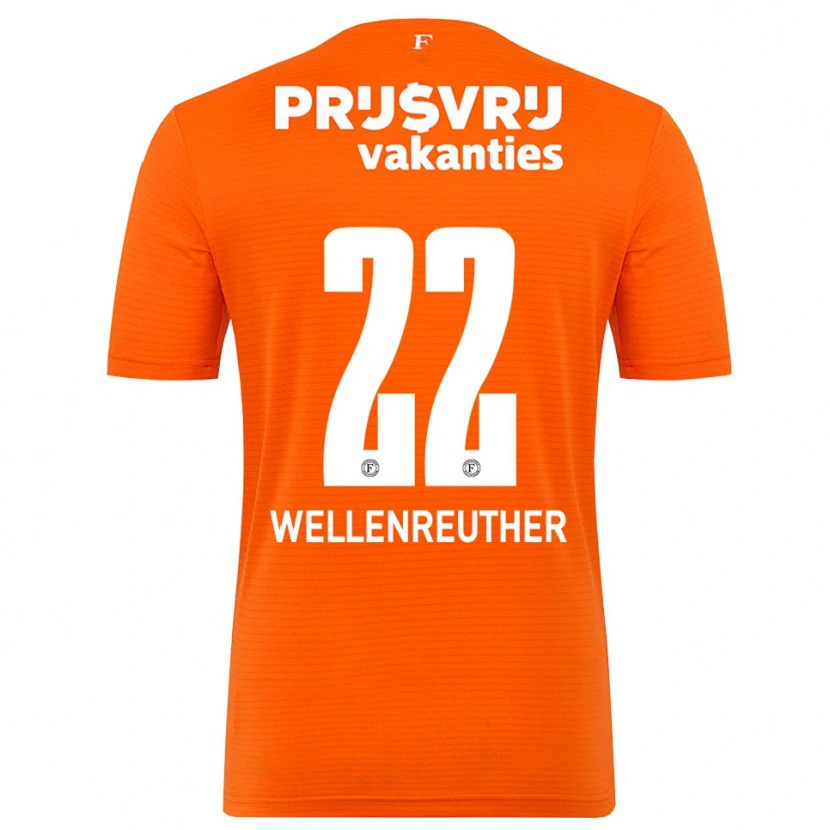 Danxen Criança Timon Wellenreuther #22 Laranja Preto Camisola Guarda-Redes 2025/26 Camisa