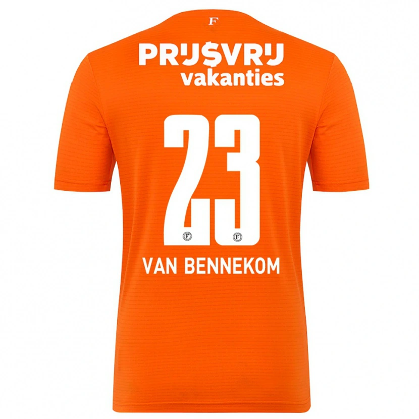 Danxen Criança Duron van Bennekom #23 Laranja Preto Camisola Guarda-Redes 2025/26 Camisa