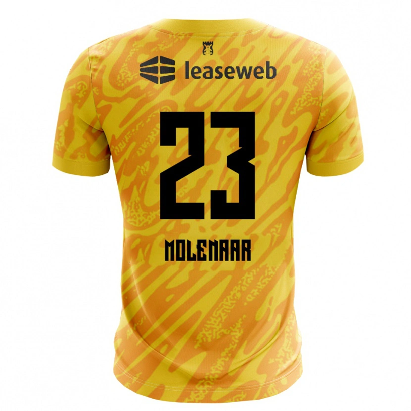 Danxen Criança Finn Molenaar #23 Laranja Amarelo Preto Camisola Guarda-Redes 2025/26 Camisa