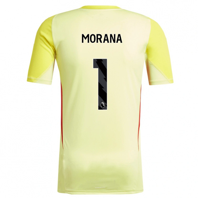 Danxen Criança Nathan Morana #1 Amarelo Vermelho Camisola Guarda-Redes 2025/26 Camisa