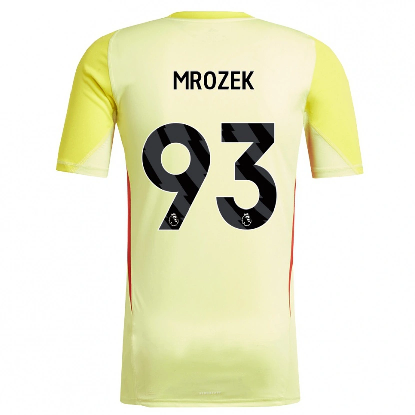 Danxen Criança Fabian Mrozek #93 Amarelo Vermelho Camisola Guarda-Redes 2025/26 Camisa