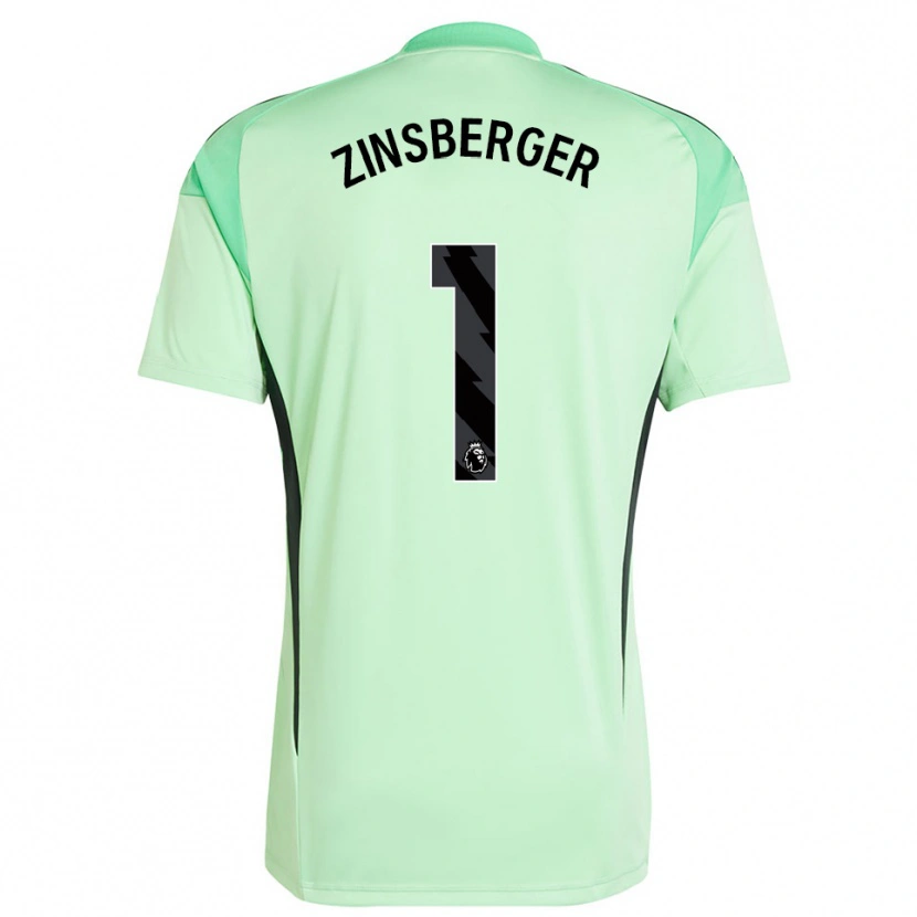 Danxen Criança Manuela Zinsberger #1 Verde Claro Preto Camisola Guarda-Redes 2025/26 Camisa