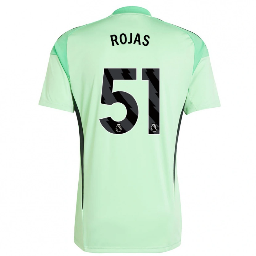 Danxen Criança Alexéi Rojas #51 Verde Claro Preto Camisola Guarda-Redes 2025/26 Camisa