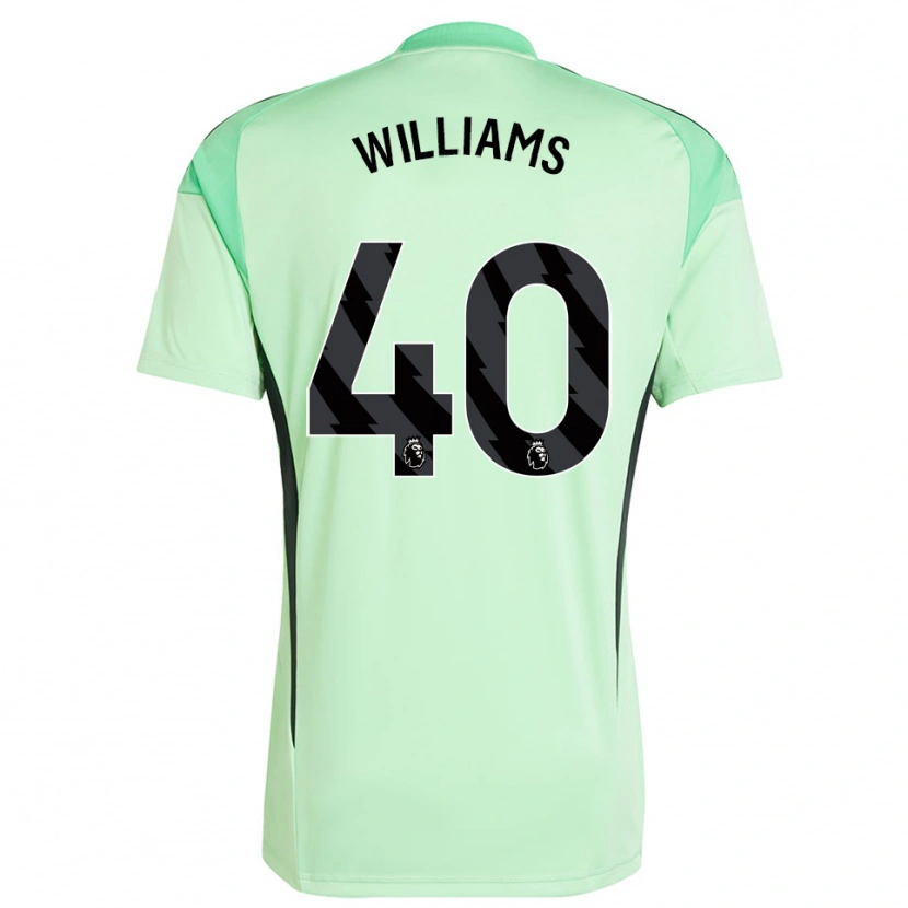 Danxen Criança Naomi Williams #40 Verde Claro Preto Camisola Guarda-Redes 2025/26 Camisa