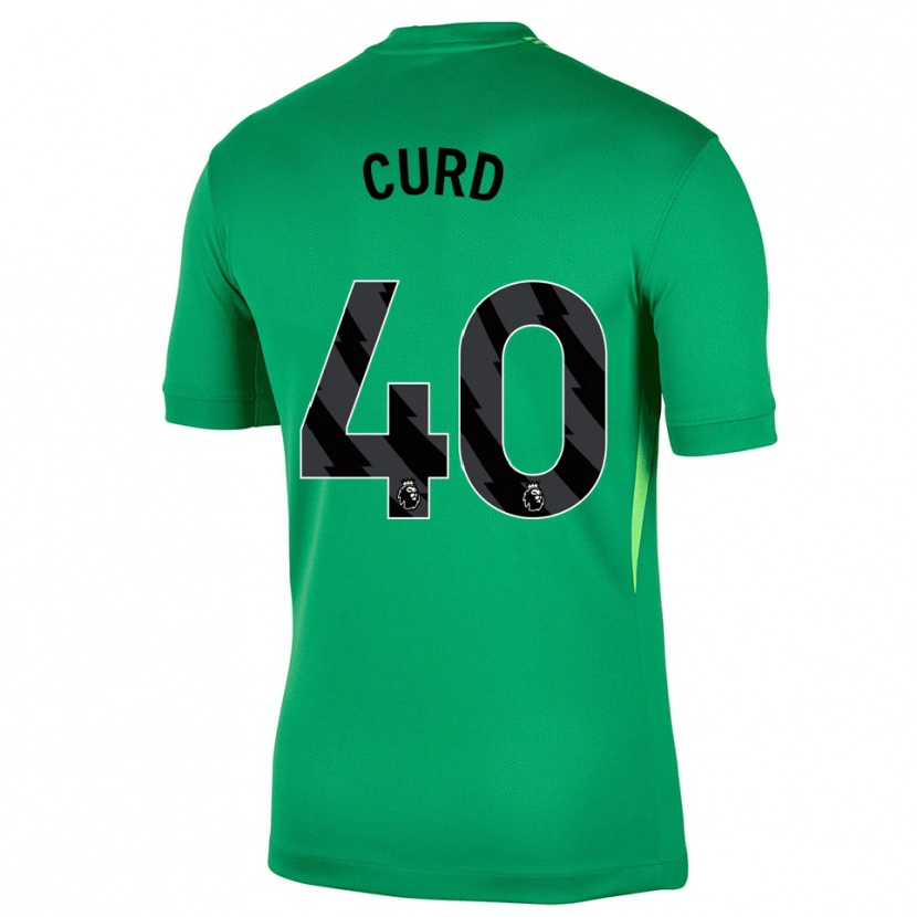 Danxen Criança Ted Curd #40 Verde Preto Camisola Guarda-Redes 2025/26 Camisa
