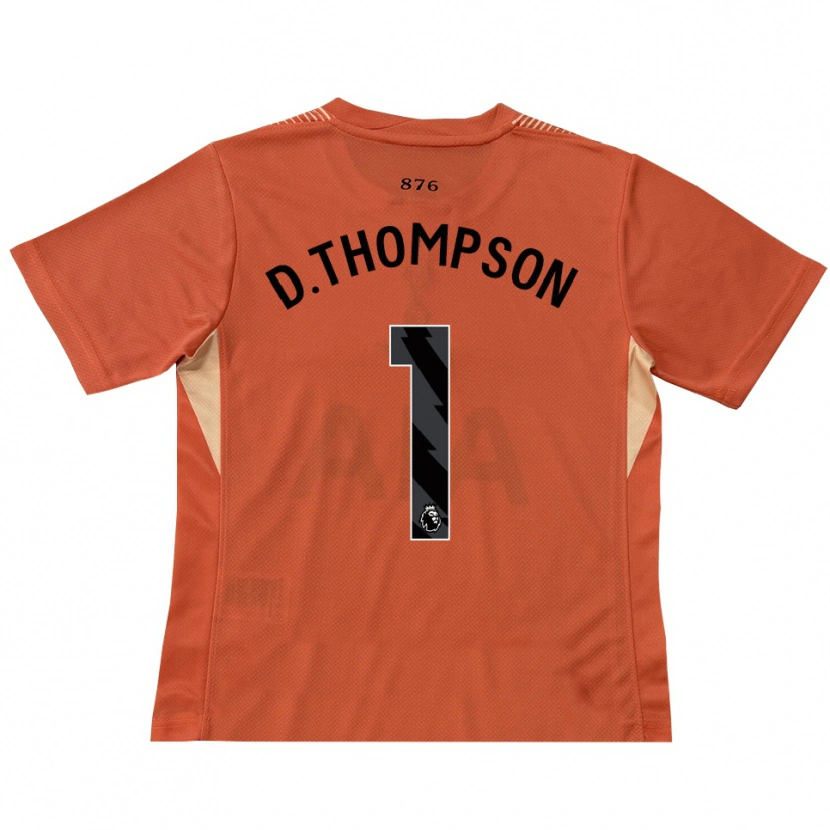 Danxen Criança Dylan Thompson #1 Laranja Preto Camisola Guarda-Redes 2025/26 Camisa