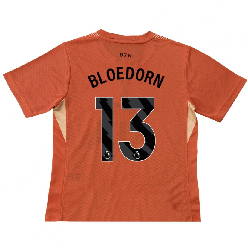 Danxen Criança Carey Bloedorn #13 Laranja Preto Camisola Guarda-Redes 2025/26 Camisa