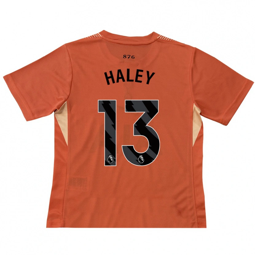 Danxen Criança Micah Haley #13 Laranja Preto Camisola Guarda-Redes 2025/26 Camisa