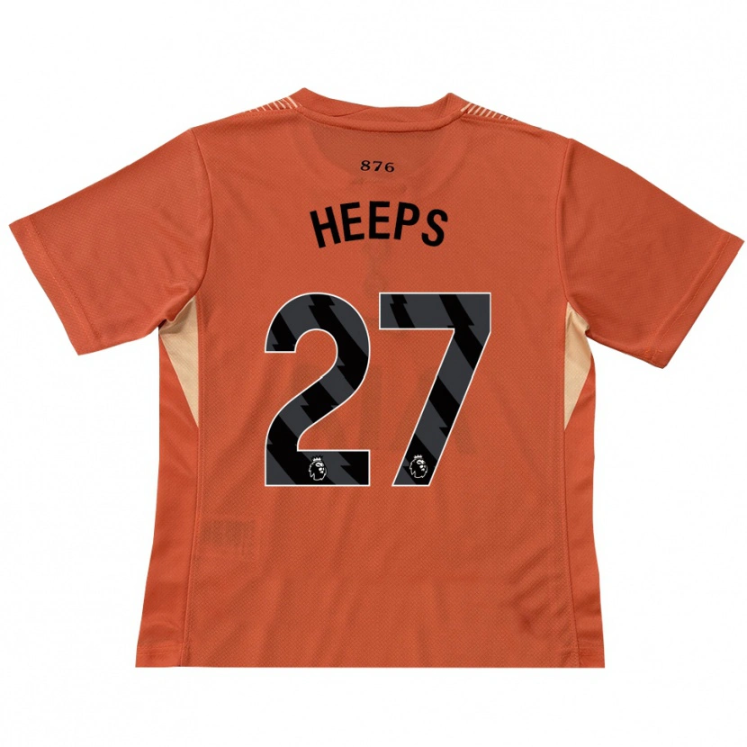 Danxen Criança Eleanor Heeps #27 Laranja Preto Camisola Guarda-Redes 2025/26 Camisa