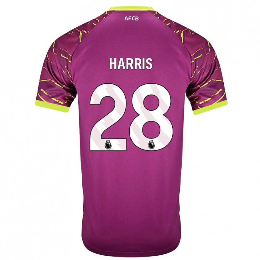 Danxen Criança Charlotte Harris #28 Magenta Escuro Camisola Guarda-Redes 2025/26 Camisa