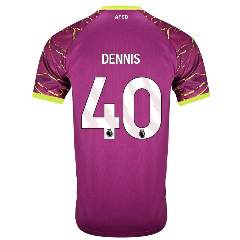 Danxen Criança Will Dennis #40 Magenta Escuro Camisola Guarda-Redes 2025/26 Camisa