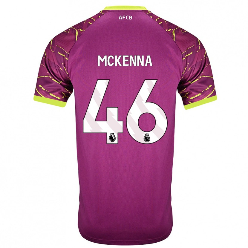 Danxen Criança Callan McKenna #46 Magenta Escuro Camisola Guarda-Redes 2025/26 Camisa