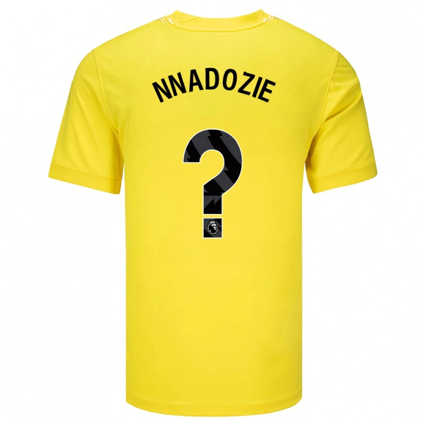 Danxen Criança Chiamaka Nnadozie #0 Amarelo Preto Camisola Guarda-Redes 2025/26 Camisa