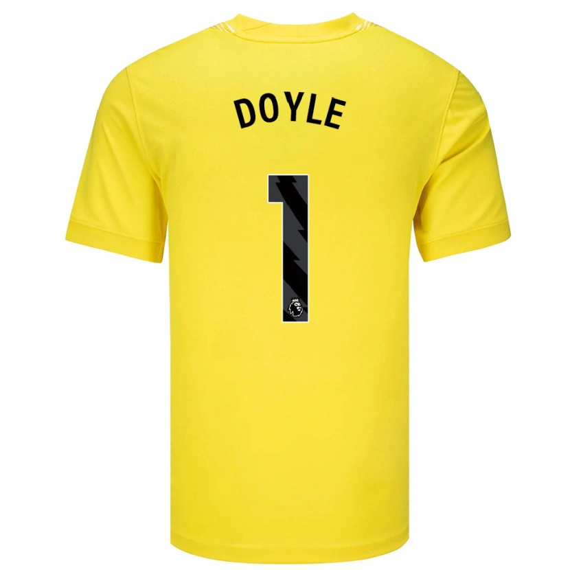 Danxen Criança Liam Doyle #1 Amarelo Preto Camisola Guarda-Redes 2025/26 Camisa