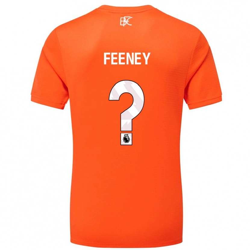 Danxen Criança Callum Feeney #0 Laranja Branco Camisola Guarda-Redes 2025/26 Camisa