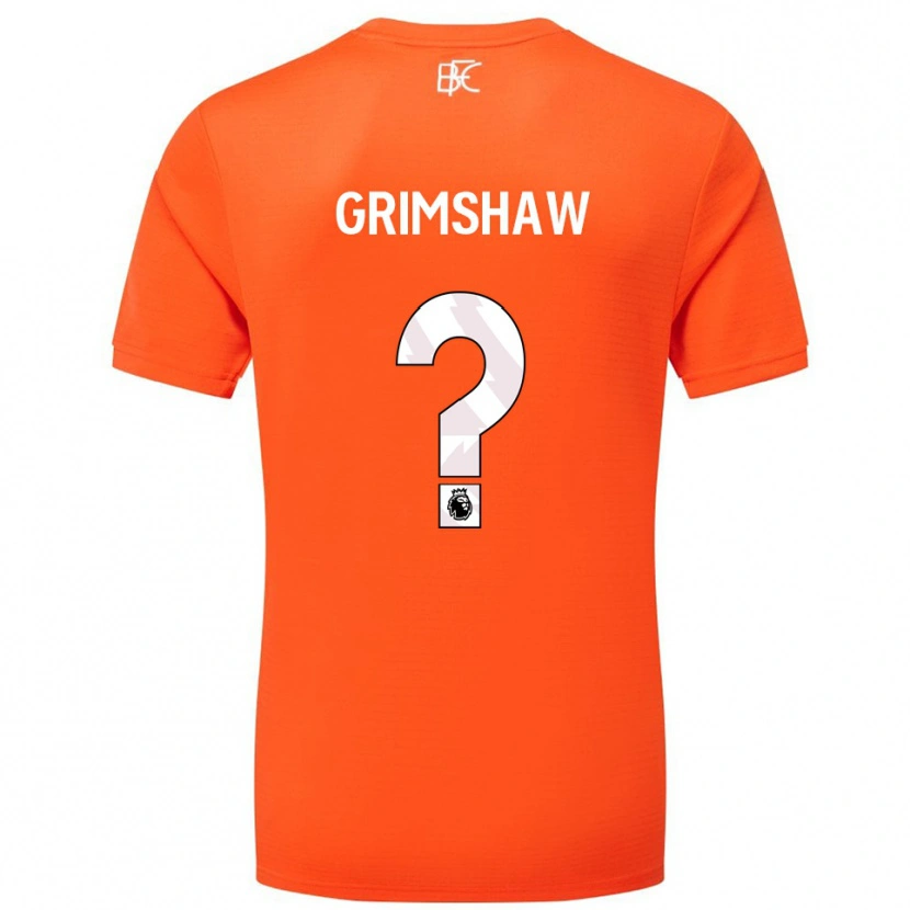 Danxen Criança Harry Grimshaw #0 Laranja Branco Camisola Guarda-Redes 2025/26 Camisa