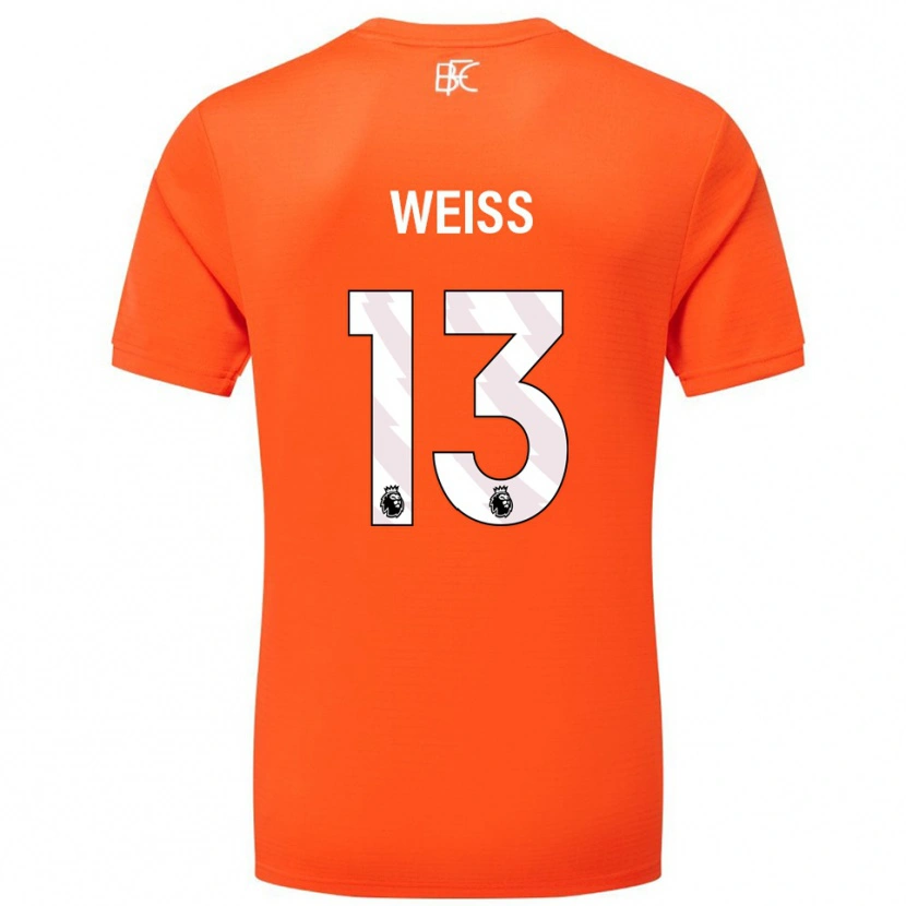 Danxen Criança Max Weiß #13 Laranja Branco Camisola Guarda-Redes 2025/26 Camisa