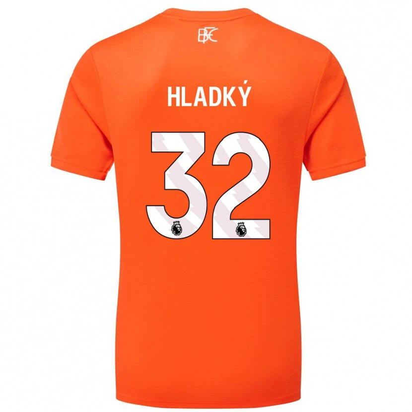 Danxen Criança Vaclav Hladky #32 Laranja Branco Camisola Guarda-Redes 2025/26 Camisa