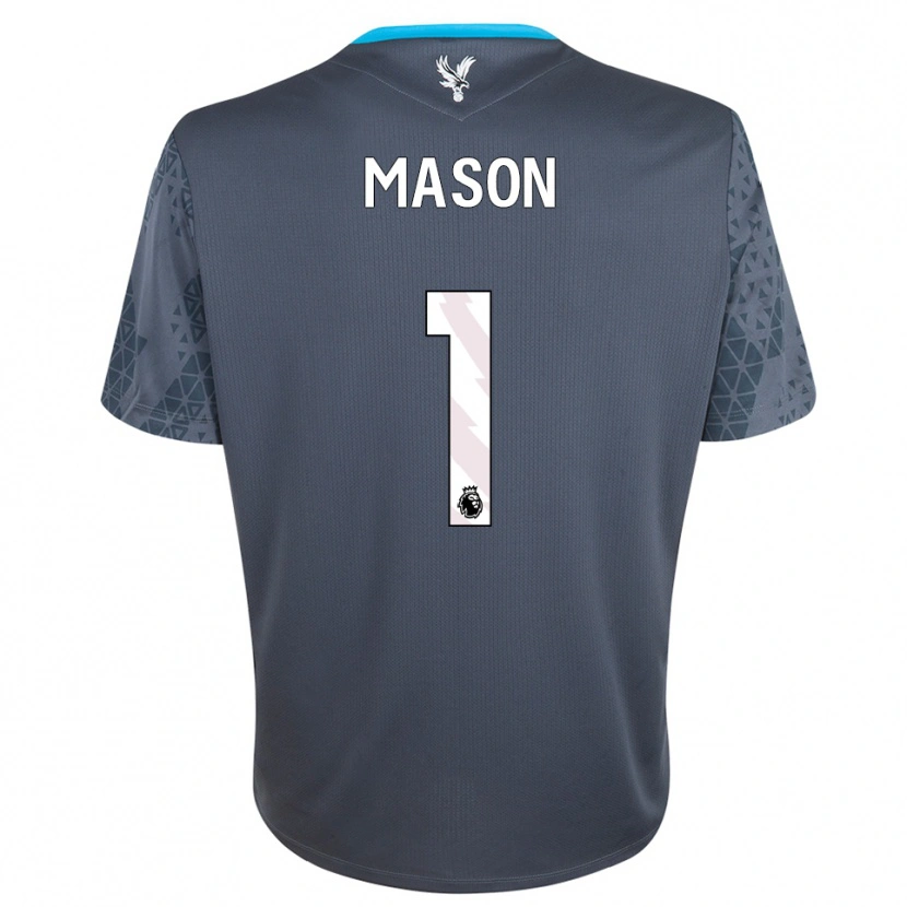 Danxen Criança Jack Mason #1 Cinza Escuro Branco Camisola Guarda-Redes 2025/26 Camisa
