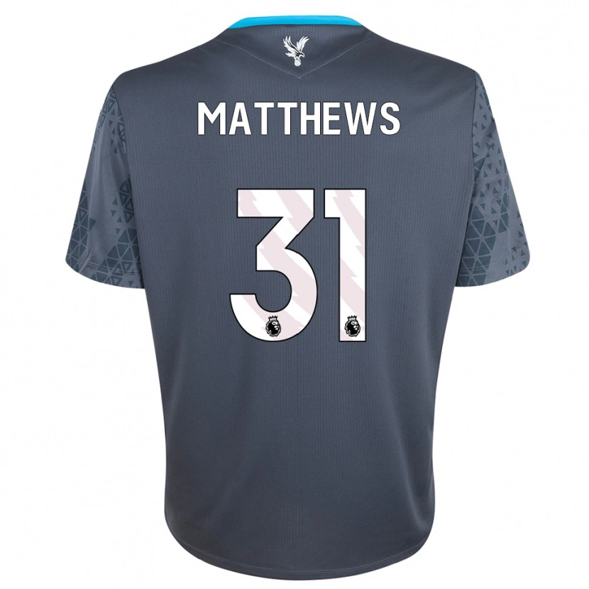 Danxen Criança Remi Matthews #31 Cinza Escuro Branco Camisola Guarda-Redes 2025/26 Camisa