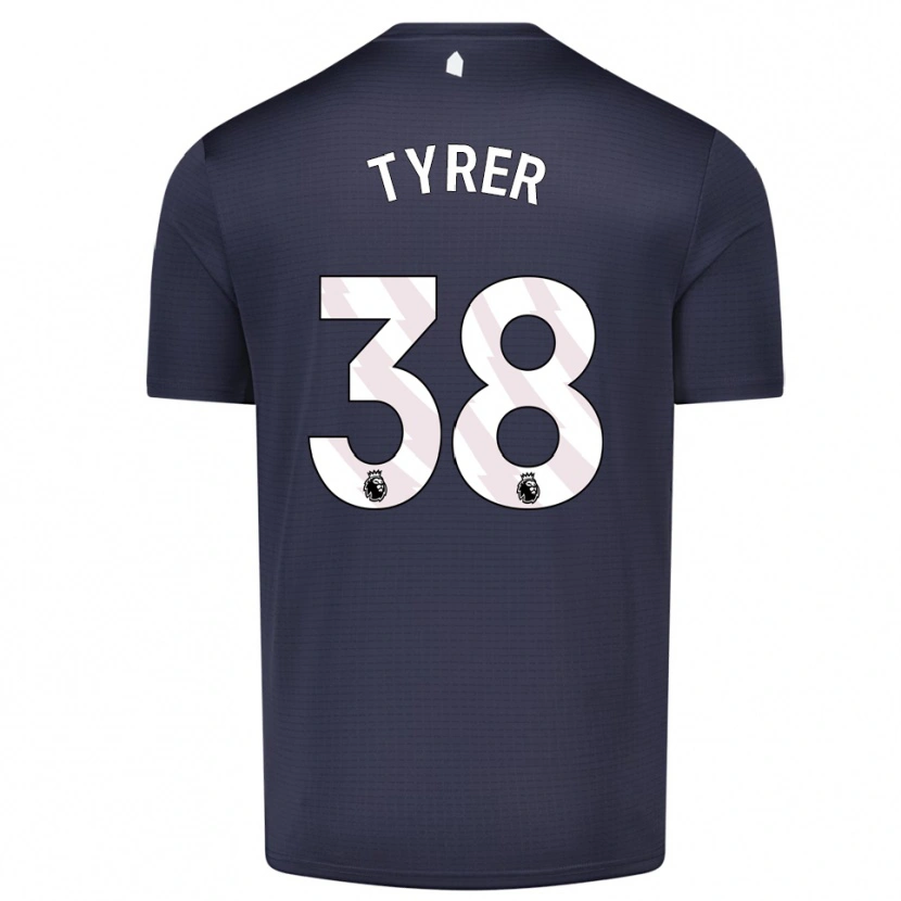 Danxen Criança Harry Tyrer #38 Preto Branco Camisola Guarda-Redes 2025/26 Camisa