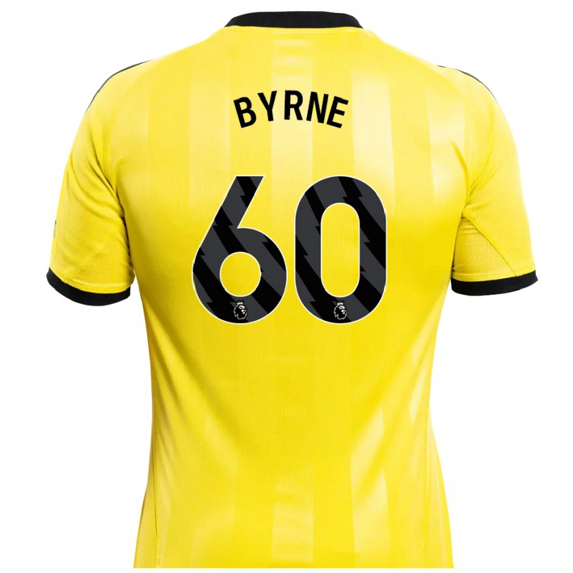 Danxen Criança Reece Byrne #60 Amarelo Preto Camisola Guarda-Redes 2025/26 Camisa