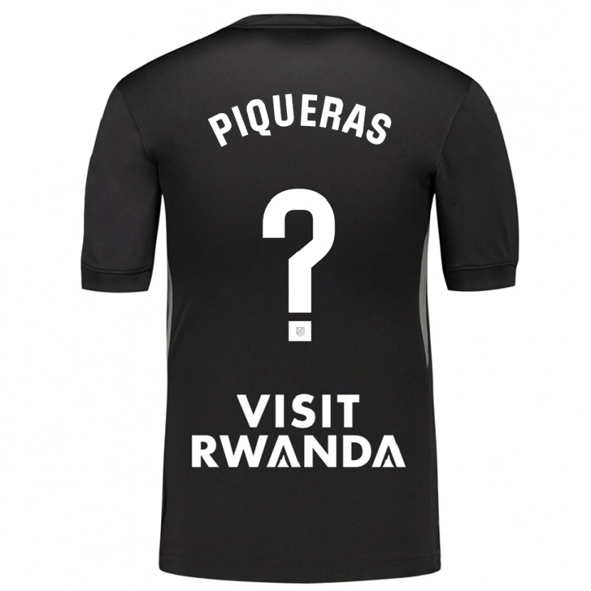 Danxen Criança Diego Piqueras #0 Preto Branco Camisola Guarda-Redes 2025/26 Camisa