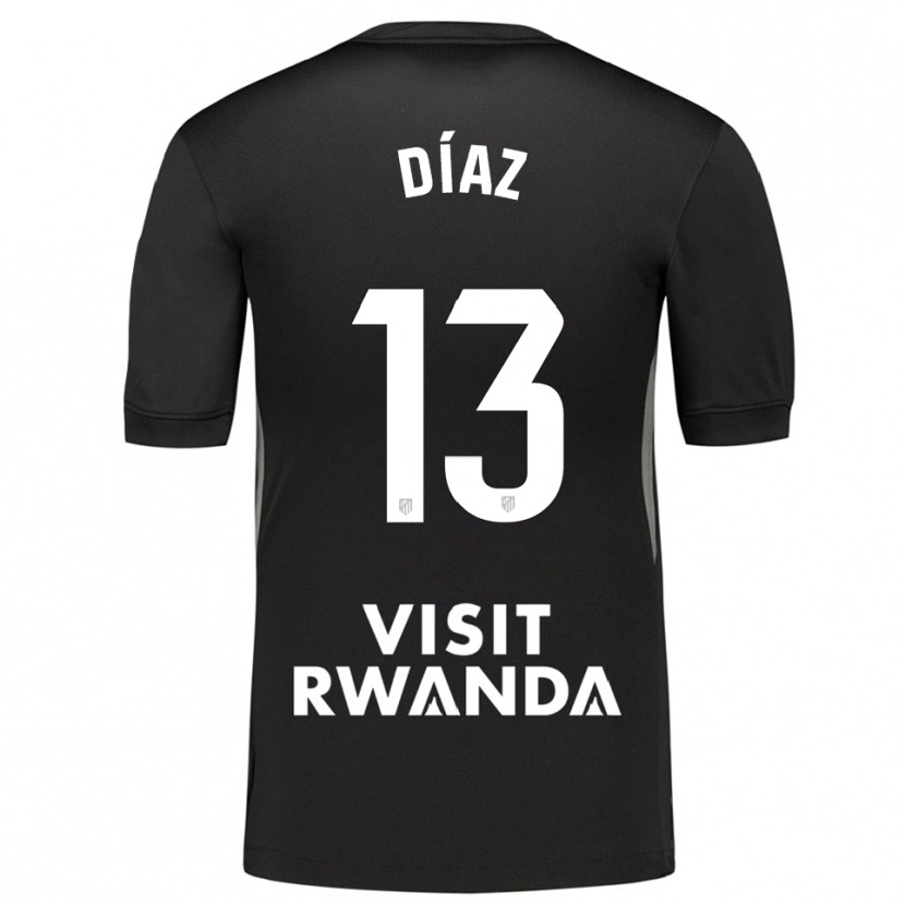 Danxen Criança Diego Díaz #13 Preto Branco Camisola Guarda-Redes 2025/26 Camisa