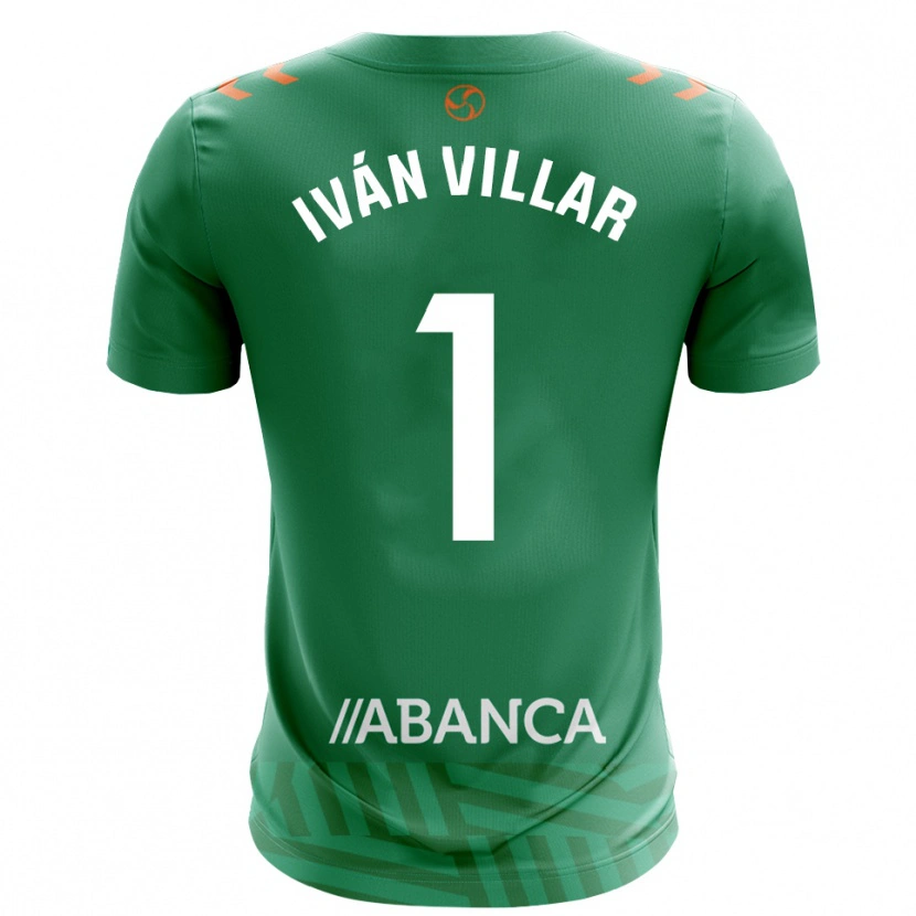 Danxen Criança Iván Villar #1 Verde Branco Camisola Guarda-Redes 2025/26 Camisa
