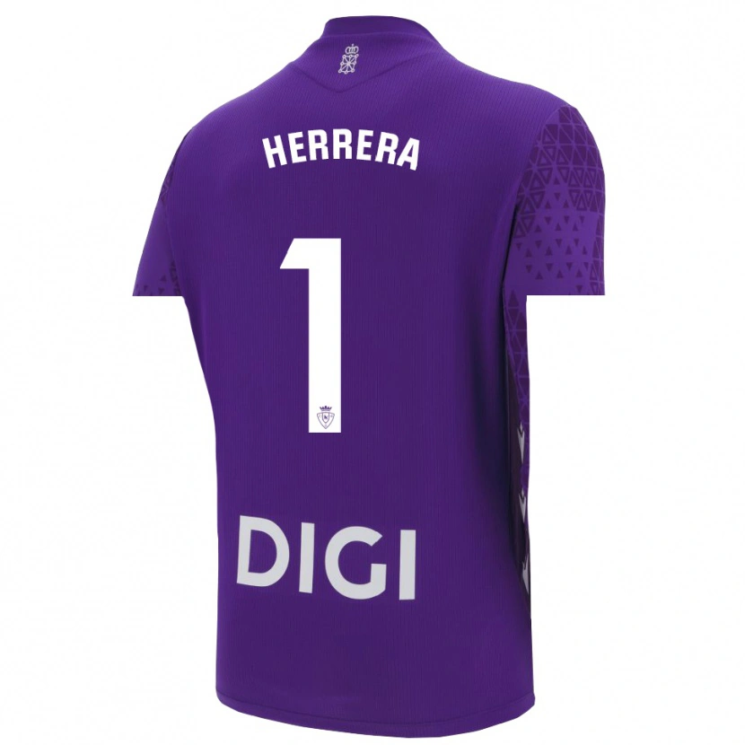 Danxen Criança Sergio Herrera #1 Roxo Branco Camisola Guarda-Redes 2025/26 Camisa