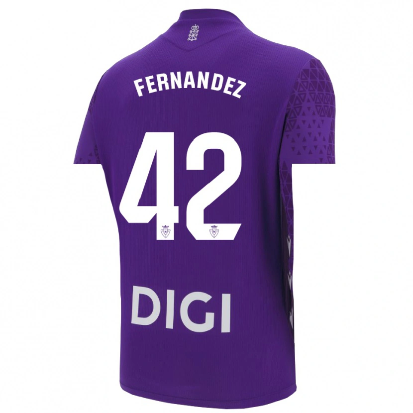 Danxen Criança Rafa Fernández #42 Roxo Branco Camisola Guarda-Redes 2025/26 Camisa