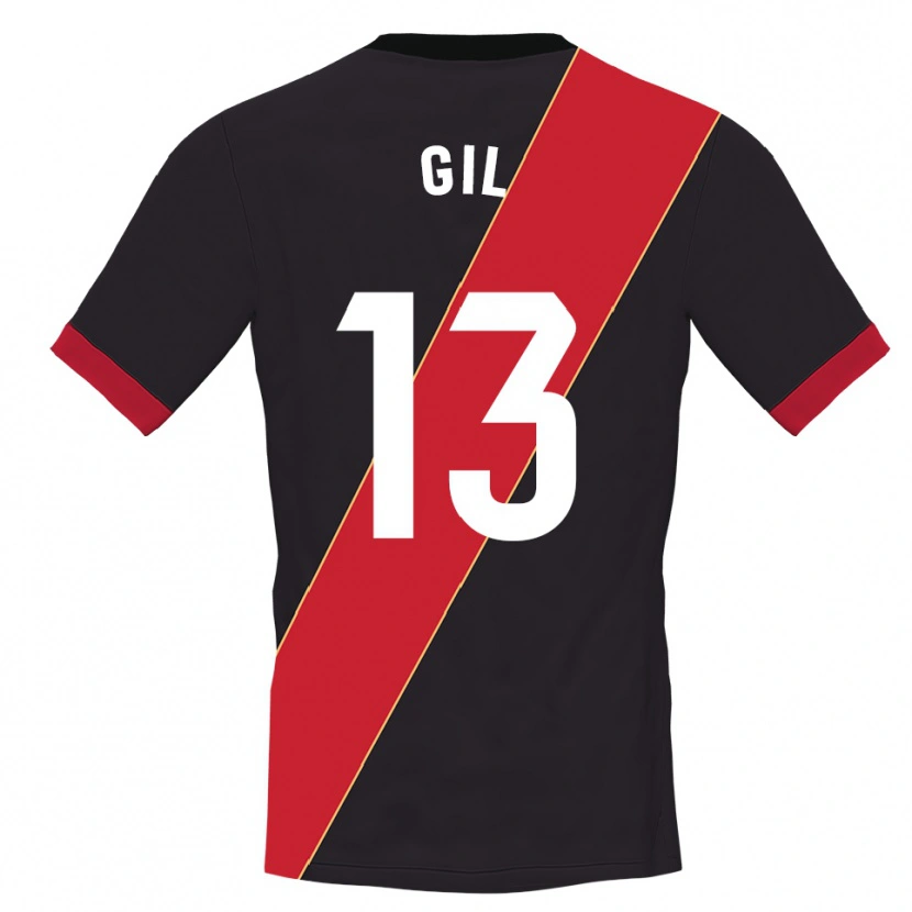 Danxen Criança Juanpe Gil #13 Vermelho Preto Camisola Guarda-Redes 2025/26 Camisa