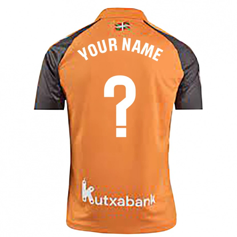 Danxen Criança Real Sociedad Preto Laranja Camisola Guarda-Redes 2025/26 Camisa