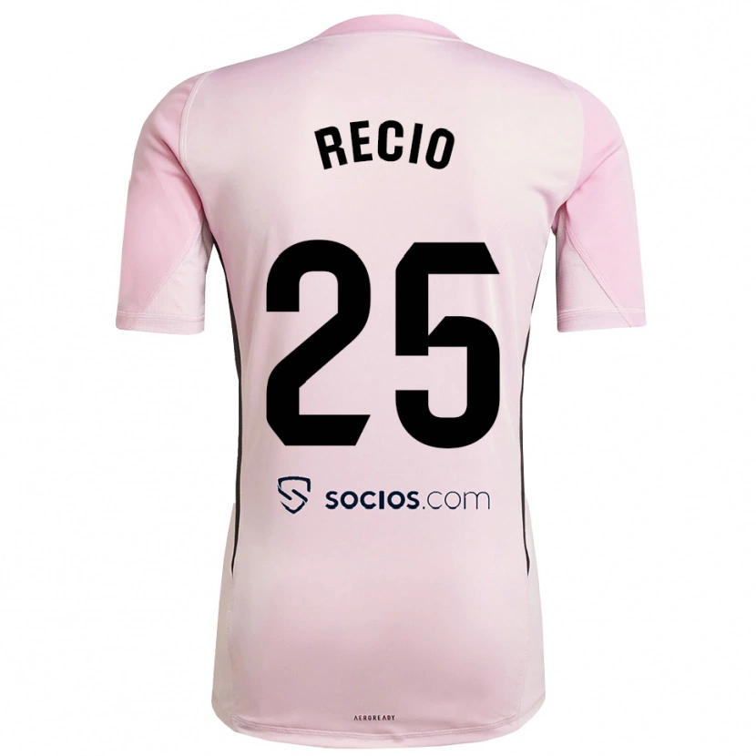 Danxen Criança Sergio Recio #25 Rosa Preto Camisola Guarda-Redes 2025/26 Camisa