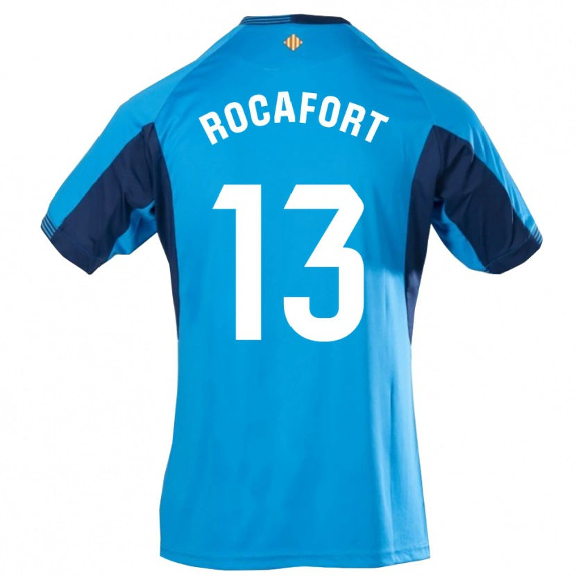Danxen Criança Rodrigo Rocafort #13 Azul Branco Camisola Guarda-Redes 2025/26 Camisa