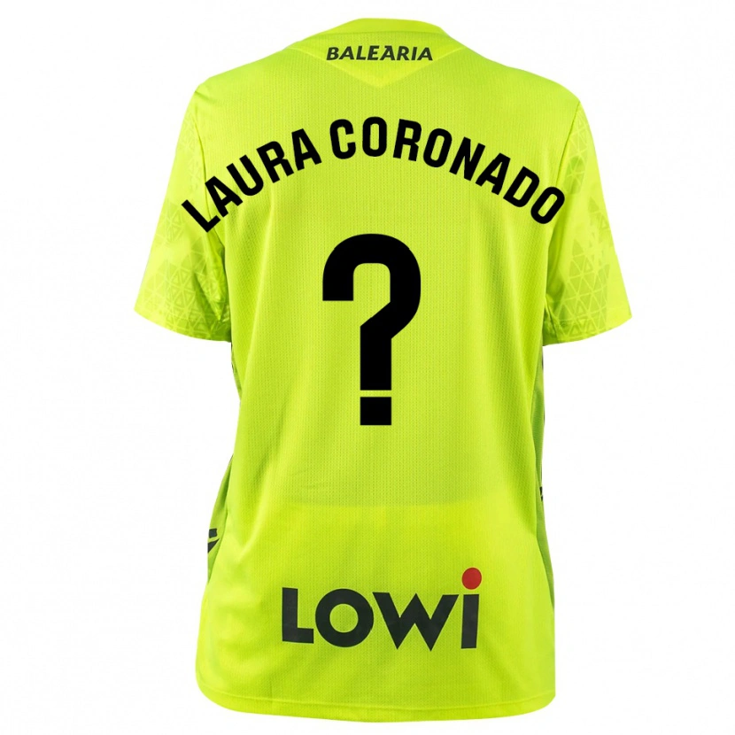 Danxen Criança Laura Coronado Vilchez #0 Verde Fluorescente Preto Camisola Guarda-Redes 2025/26 Camisa