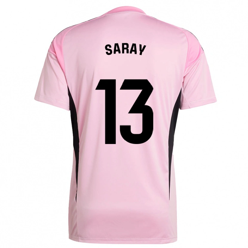Danxen Criança Saray Vázquez Alonso #13 Rosa Preto Camisola Guarda-Redes 2025/26 Camisa