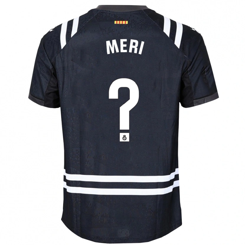 Danxen Criança Meritxel Muñoz Alsina #0 Preto Branco Camisola Guarda-Redes 2025/26 Camisa