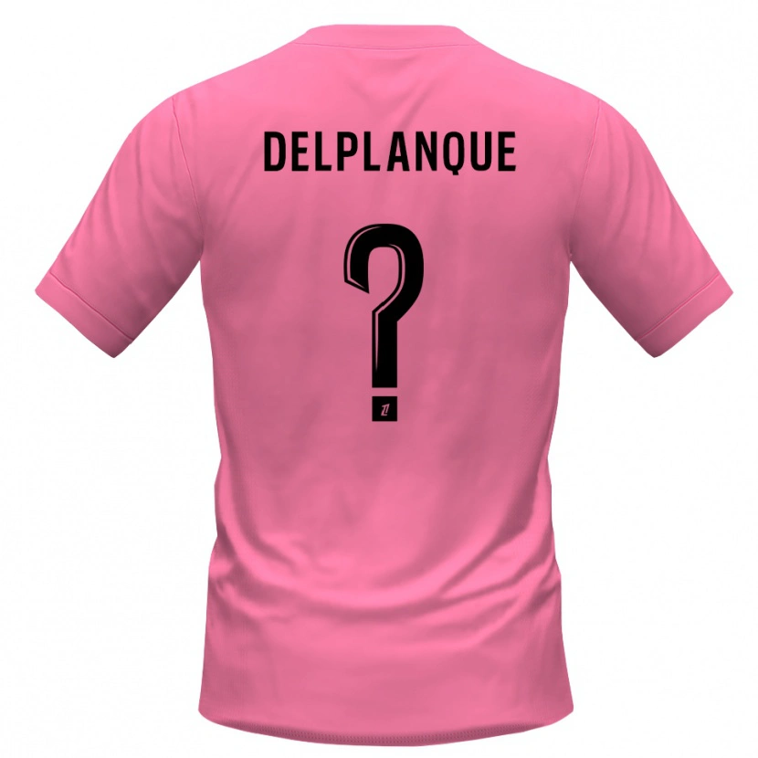 Danxen Criança Gaël Delplanque #0 Rosa Preto Camisola Guarda-Redes 2025/26 Camisa
