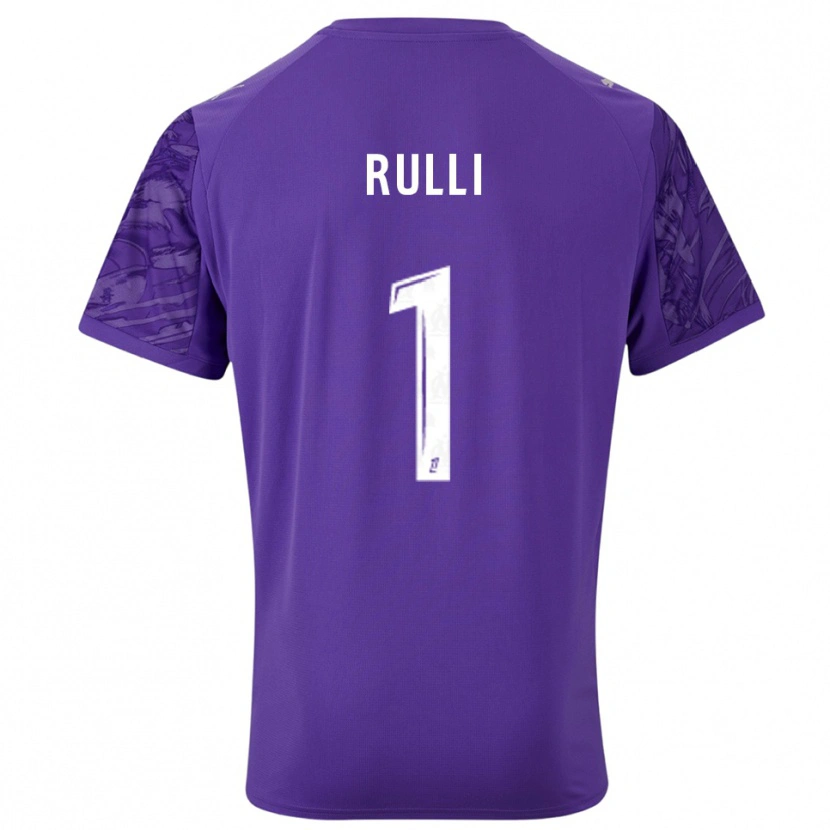 Danxen Criança Gerónimo Rulli #1 Roxo Branco Camisola Guarda-Redes 2025/26 Camisa